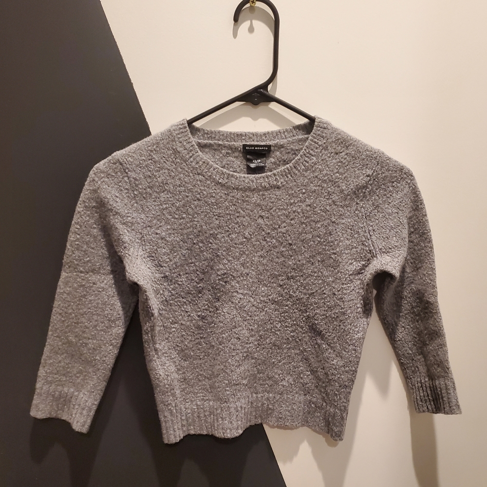 Club Monaco Cropped Crewneck Sweater